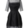 Lanvin Layered Silk Organdy Dress in Black - Lyst