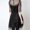 Lanvin Layered Silk Organdy Dress in Black - Lyst