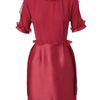 Lanvin Inverted Silk Dress in Red - Lyst