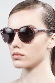 Stella Mccartney Sunglasses Round Dotprint Enamel Sunglasses  - Lyst