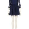 Topshop Lace Peter Pan Dress in Blue (navy blue) - Lyst