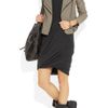 Donna Karan New York Ruched Cashmere Mini Dress in Gray (charcoal) - Lyst