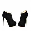 Giuseppe Zanotti Suede Bootie in Black - Lyst