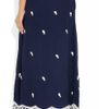 Leaves Of Grass Aria Embroidered Silkchiffon Maxi Skirt in Blue (navy) - Lyst