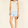 Oasis Lace Peplum Shell Top in Beige (off white) - Lyst