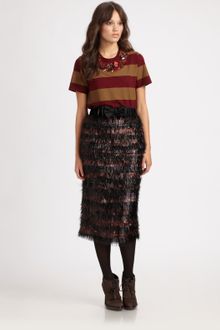 Burberry Prorsum Beaded Cotton Tee - Lyst