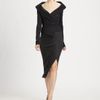 Donna Karan New York Wool Wrap Jacket in Black (anthracite) - Lyst