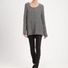 Donna Karan New York Alpacasilk Top in Gray (pewter) - Lyst