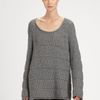 Donna Karan New York Alpacasilk Top in Gray (pewter) - Lyst