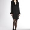 Gucci Wool Ruffle Dress in Black - Lyst