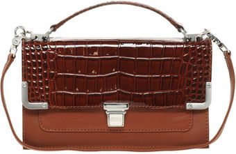 Sonia By Sonia Rykiel Moc Croc Flap Bag - Lyst