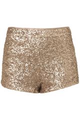 Topshop Gold Sequin Knickers