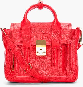 3.1 Phillip Lim Mini Red Pashli Satchel - Lyst