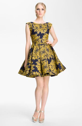 Alice + Olivia Reese Pleated Frock - Lyst