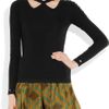 Burberry Prorsum Cutout Wool and Cashmere Blend Sweater in Black - Lyst