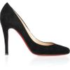 Christian Louboutin Particule 100 Suede Pumps in Red - Lyst