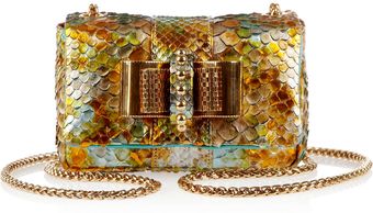 Christian Louboutin Sweety Charity Metallic Python Mini Shoulder Bag - Lyst