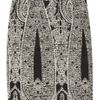 Giambattista Valli Paisley Jacquard Skirt in Gray (black) - Lyst