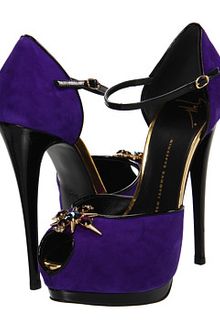 Giuseppe Zanotti Purple HIgh Heel Platform Heels - Lyst