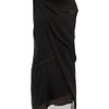 Helmut Lang Pebble Silk Drape Dress in Black - Lyst