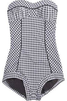Jets by Jessika Allen Romance Gingham Bandeau Swimsuit - Lyst