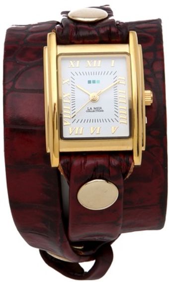La Mer Collections Limited Edition Croco Wrap Watch - Lyst