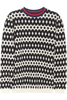 Marni Geometric Wool Blend Sweater - Lyst
