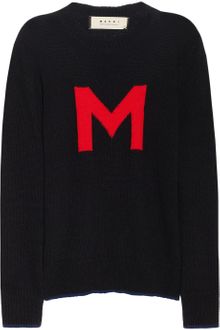 Marni Mintarsia Wool Blend Sweater - Lyst