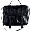 Proenza Schouler Ps1 Extra Large Crocodile Bag in Black - Lyst