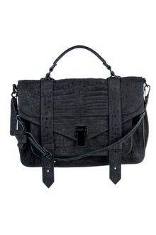 Proenza Schouler Ps1 Medium Suede Crocodile Bag - Lyst