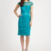 Tadashi Shoji Tiered Dress in Blue - Lyst