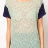 Asos Collection  Top with Flamingo Woven Front in Blue (multi) - Lyst
