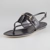 Gucci Horse Bit Tassel Thong Sandal in Black - Lyst