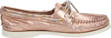 sperry rose gold loafer