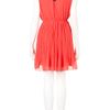 Topshop Pocket Pleat Dress in Pink (coral) - Lyst