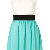 Topshop Polka Dot Dress B in Green (mint) - Lyst