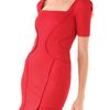 Zac Posen Bondage Dress in Red (poppy) - Lyst