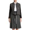 Balenciaga Cropped Tweed Jacket in Black - Lyst