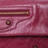 Balenciaga Giant Leather Envelope Clutch in Purple (burgundy) - Lyst