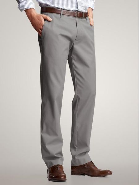Gap The Tailored Khaki Slim Fit in Gray for Men (light asphalt) - Lyst