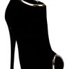 Giuseppe Zanotti Peep Toe Shoe Boot in Black - Lyst