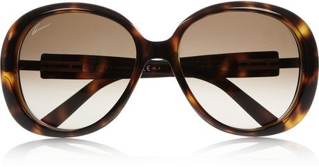 Gucci Squareframe Acetate Sunglasses in Brown - Lyst
