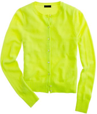 J.Crew Cashmere Crewneck Cardigan - Lyst