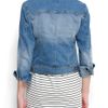 Mango Light Washed Denim Jacket in Blue (tm) - Lyst