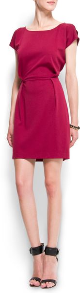 Mango Open Shoulder Dress - Lyst