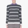 Marni Black White Wool Sweater in Black - Lyst