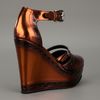 Opening Ceremony Olivia Wedge Sandal in Brown (copper) - Lyst