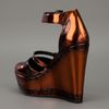 Opening Ceremony Olivia Wedge Sandal in Brown (copper) - Lyst