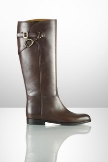 Ralph Lauren Collection Sachi Calfskin Riding Boot - Lyst