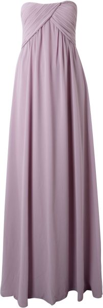 True Decadence Ruched Bandeau Maxi Dress In Purple Lilac Lyst 